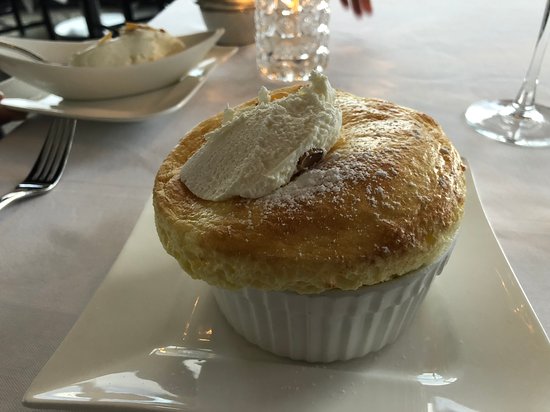 Nikolai's Roof signature dishes Borscht
Beef Stroganoff
Grand Marnier Soufflé